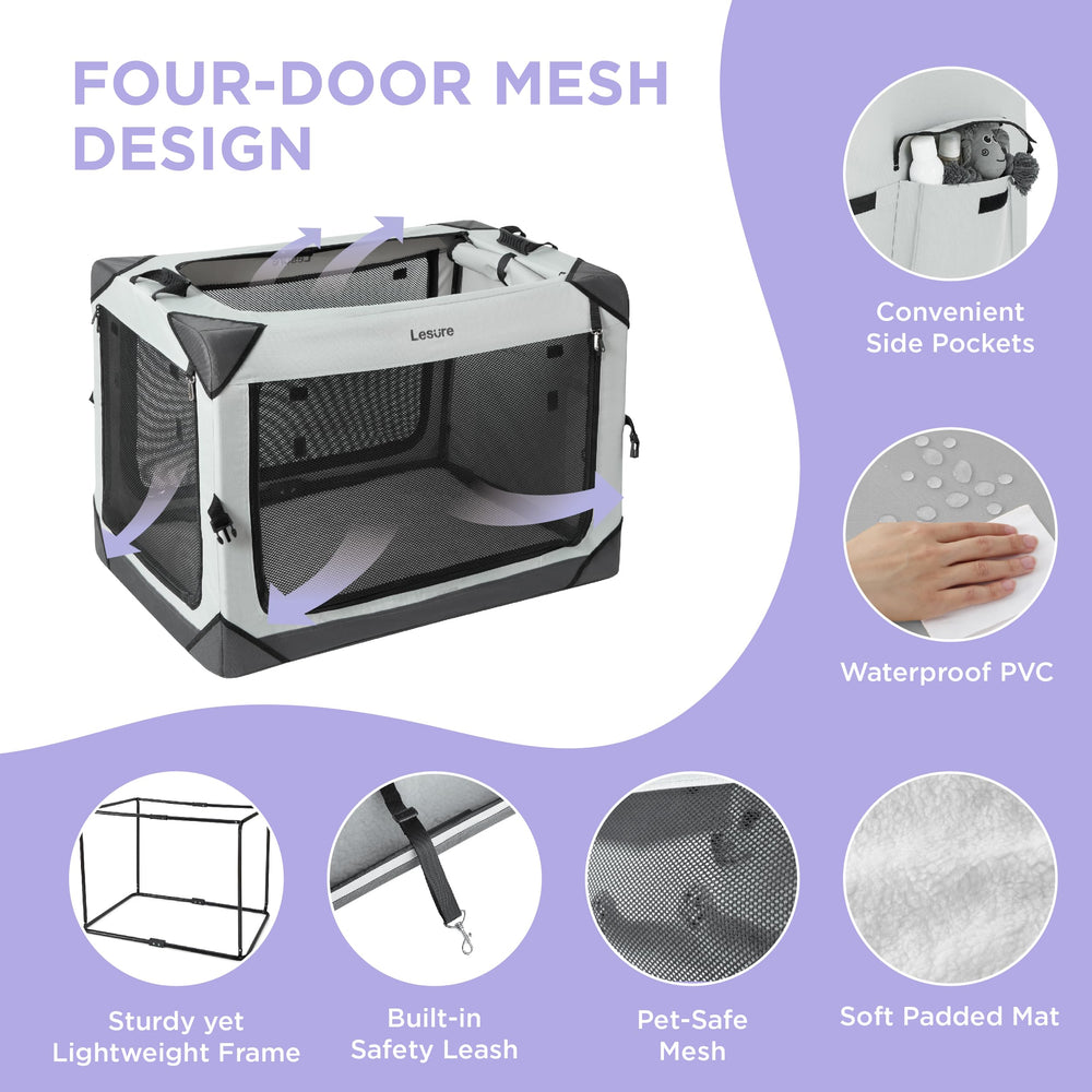 LE SURE jaula con acceso fácil y ventilación para uso interior y exterior.