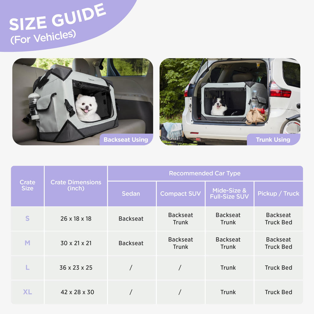 LE SURE transportín portátil con mango, ideal para viajes con mascota