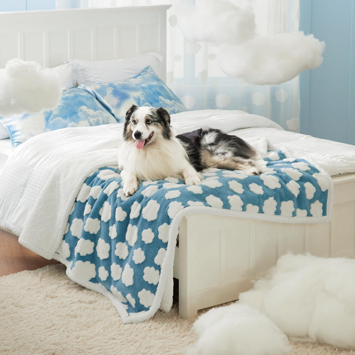 Manta impermeable LE SURE para perros grandes con nube tridimensional, protege muebles y ensalza confort