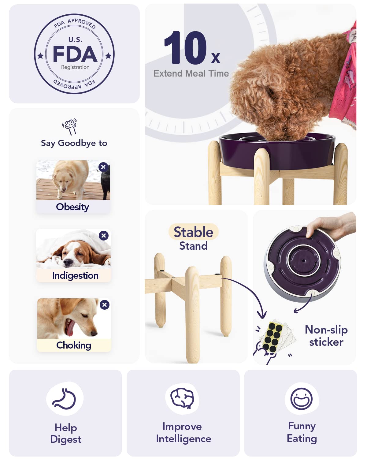 LE TAUCI apto para microondas, facilita calentar la comida del perro