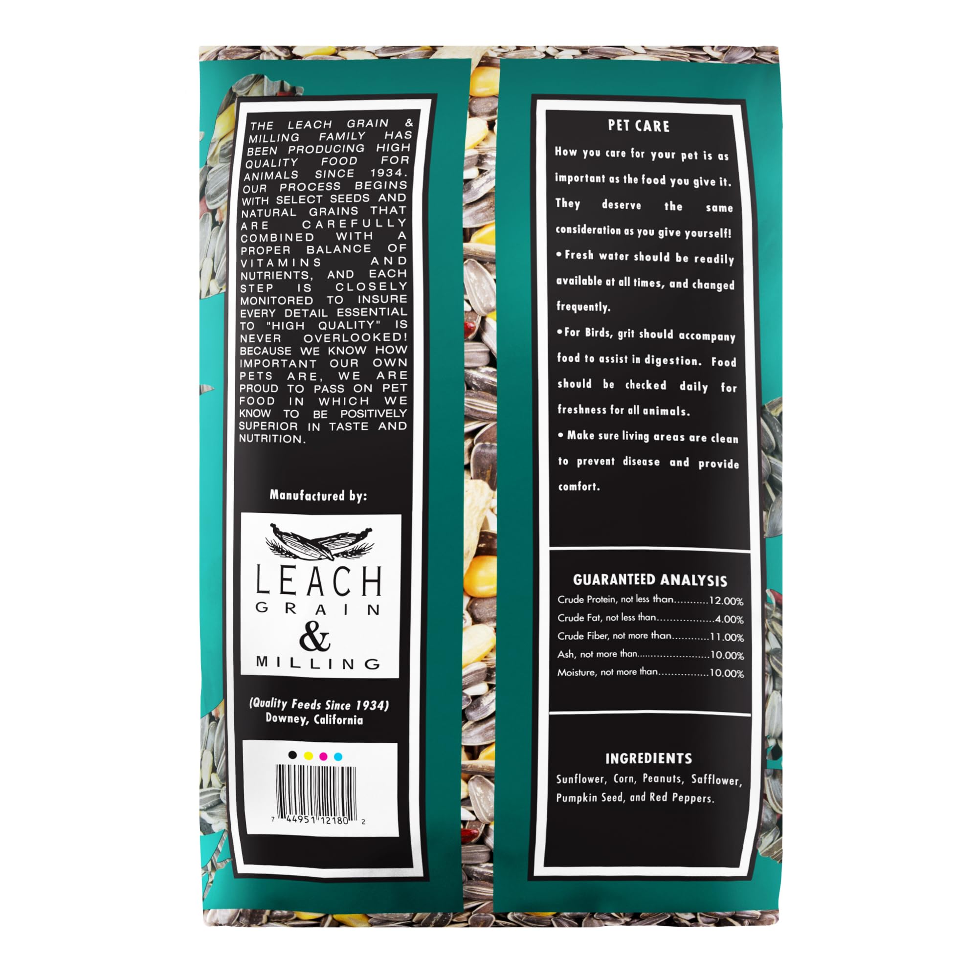 LEACH Parrot Mix - semillas y frutos para energía sostenida del loro