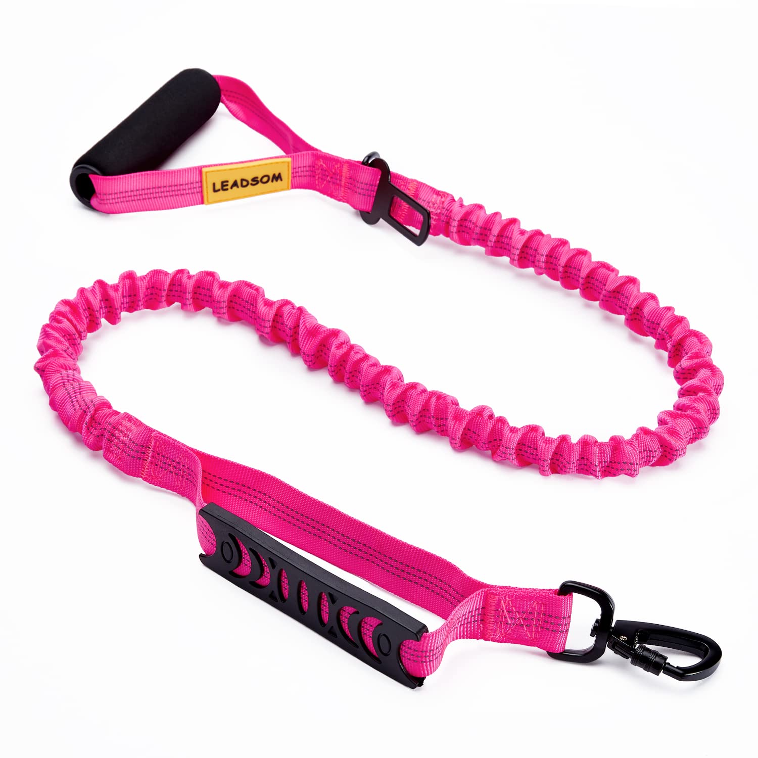 LEADSOM correa bungee 6ft, reflectiva, para paseos nocturnos y seguros