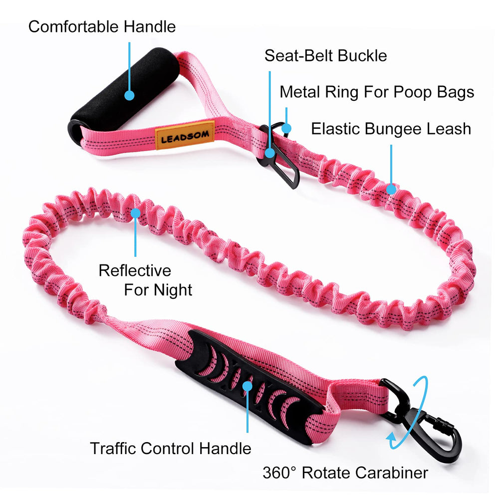 LEADSOM correa 6ft elastico para reducir tirones durante paseos