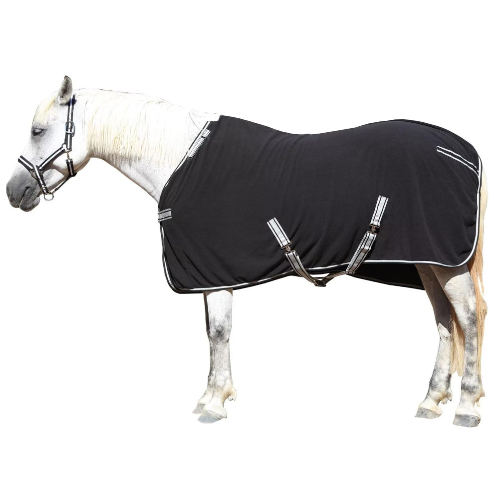 Manta polar Leaeforest para caballo, mantiene calor suave en el corral.
