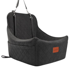 Lealchum asiento para perro medio hasta 18 kg, seguridad estable en el coche