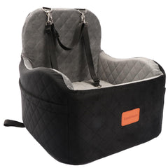 Lealchum asiento elevado para perros, confort y seguridad durante el viaje en coche.