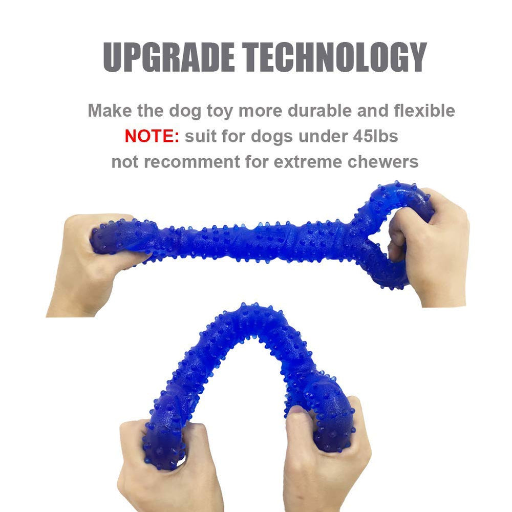 LECHONG mordedor resistente de TPR para mordedores fuertes, ideal para perros que muerden con intensidad.