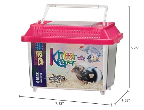 Lee's Kritter Keeper mini, ventana-alimentación: acceso rápido y limpio.