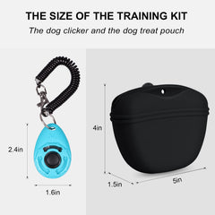 Left&Right clicador-perro azul: clic claro para refuerzo positivo y obediencia.