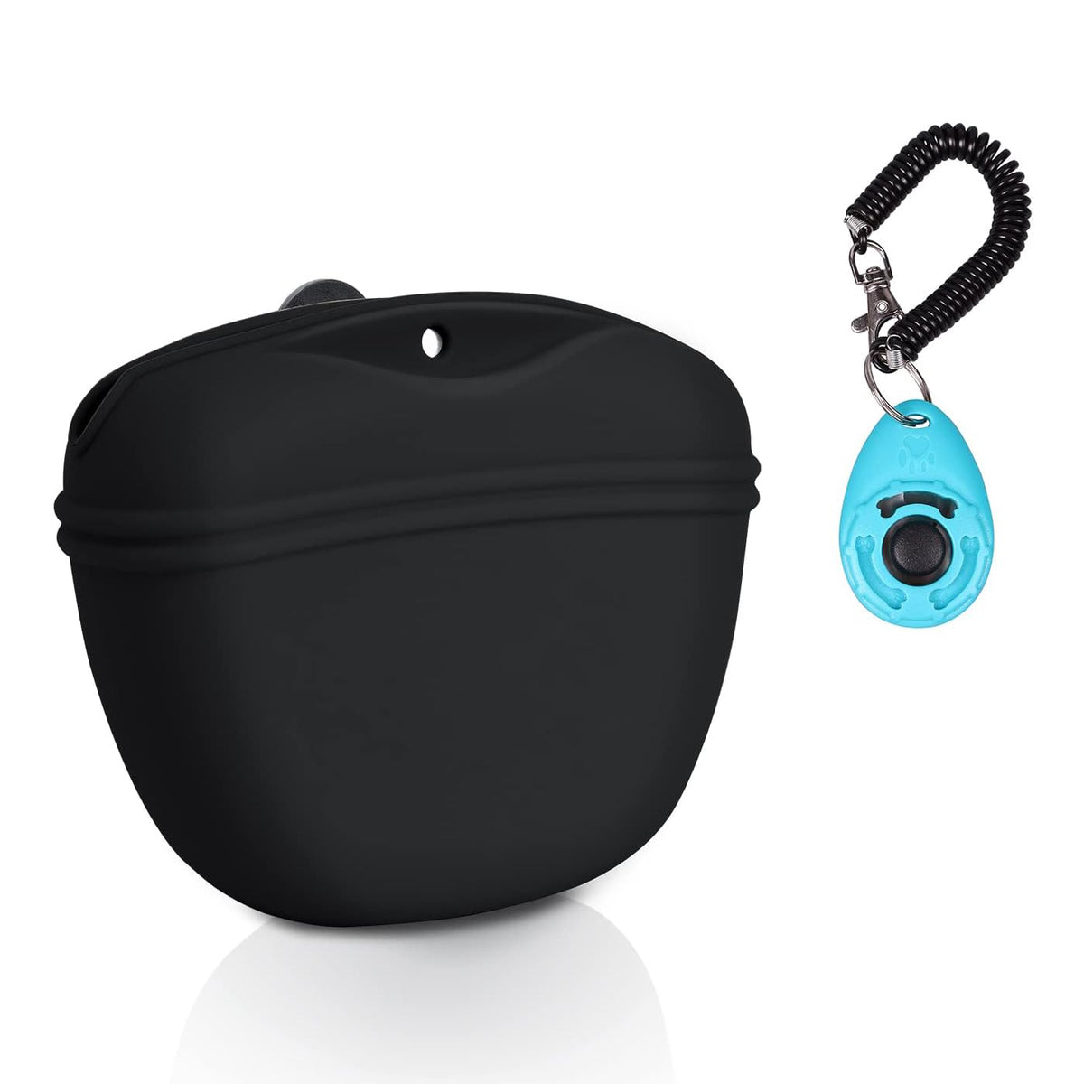 Left&Right conjunto-entrenamiento-perro-silicona: bolsa de premios de fácil limpieza.