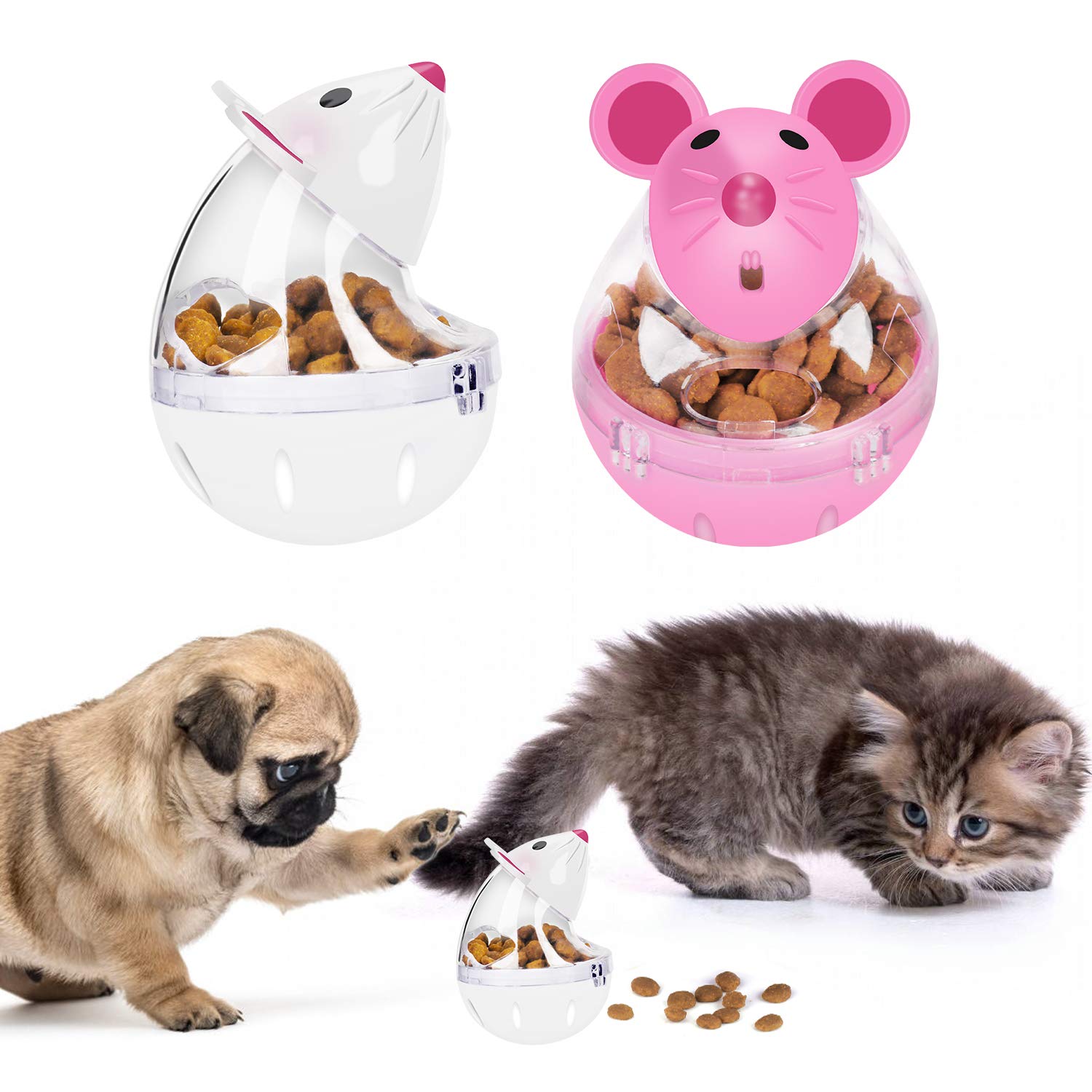 Legendog bola-alimento gato forma raton atrae al gato y promueve juego activo