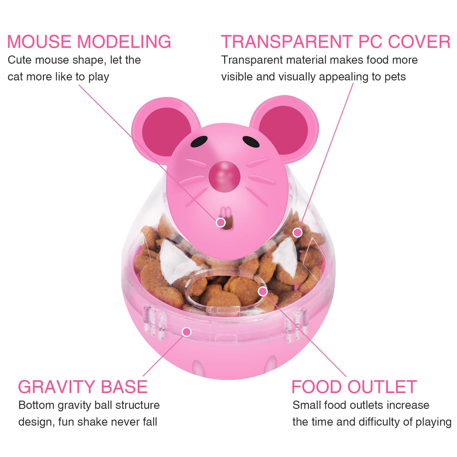 Legendog bola-alimento gato material plastico seguro para uso diario