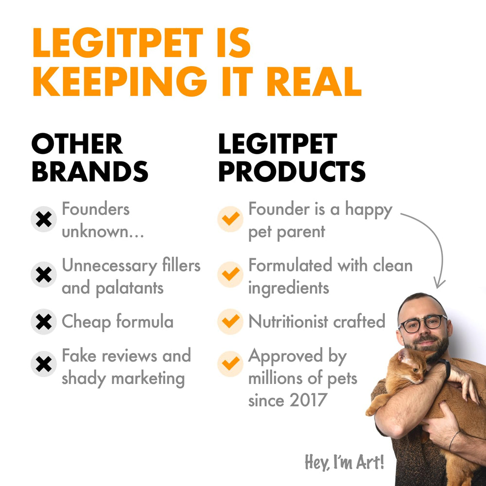 LEGITPET Anal Gland Relief Chews, sabor sabroso que facilita la administración