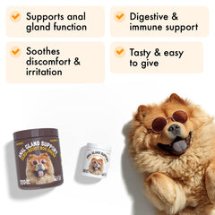 LEGITPET Anal Gland Relief Chews, textura suave, sabor atractivo para la rutina de snack