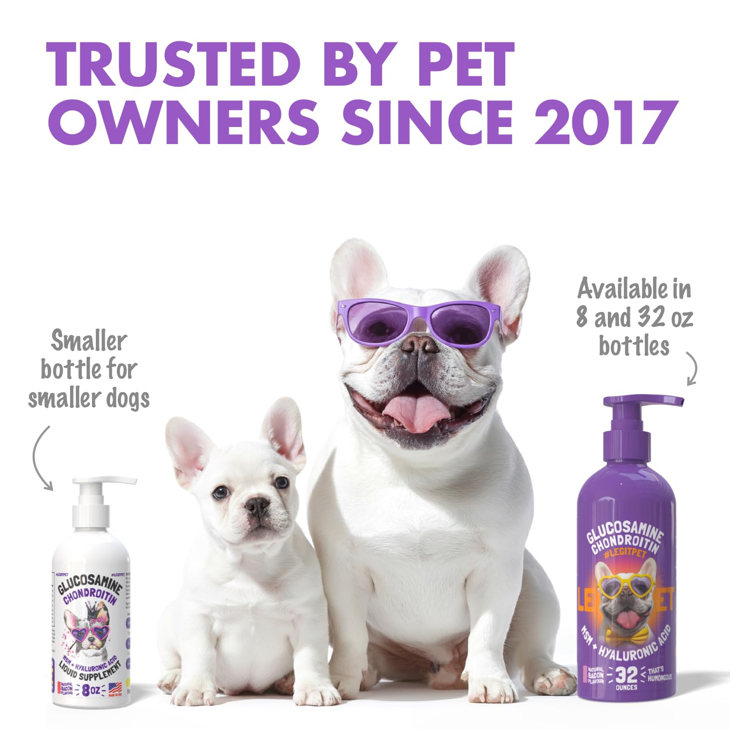 LEGITPET glucosamina líquida para perros con MSM para soporte articular