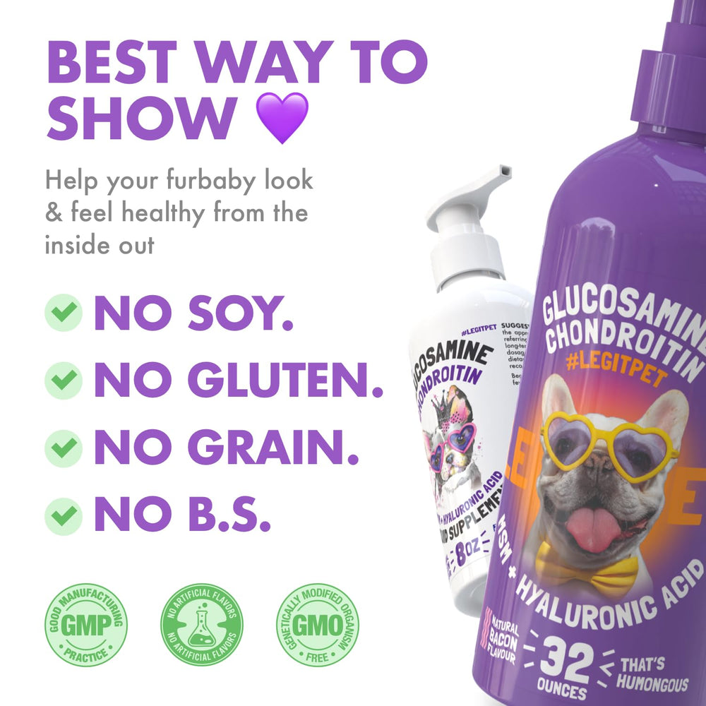 LEGITPET glucosamina líquida para perros ideal para mascotas senior