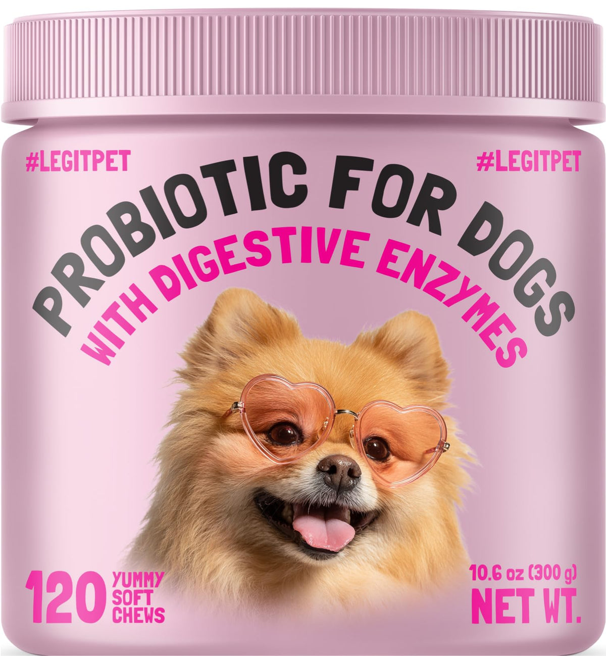 LEGITPET Probiotics para perros: enzimas digestivas para una digestión más suave