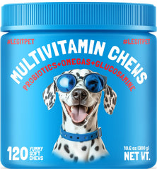 LEGITPET vitaminas para perros en bote, soporte diario para movilidad y bienestar.
