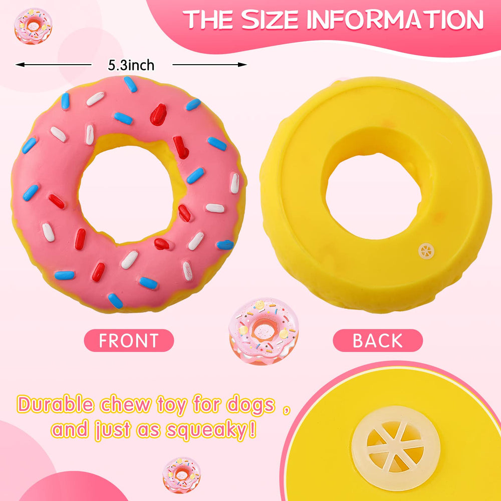 Leitee donut interactivo con sonido chirriador para juego y atención