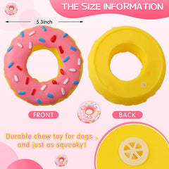 Leitee donut interactivo con sonido chirriador para juego y atención