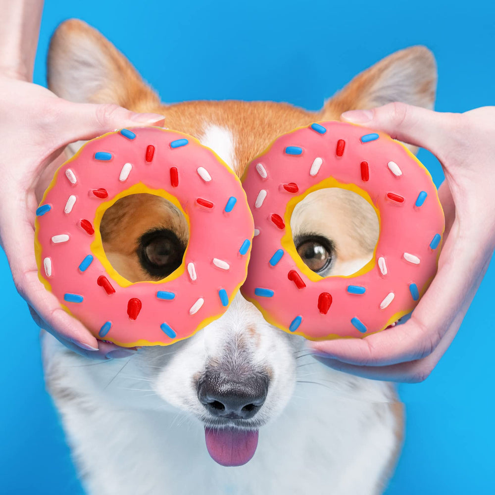 Leitee donut mordida duradera: caucho resistente para perros activos