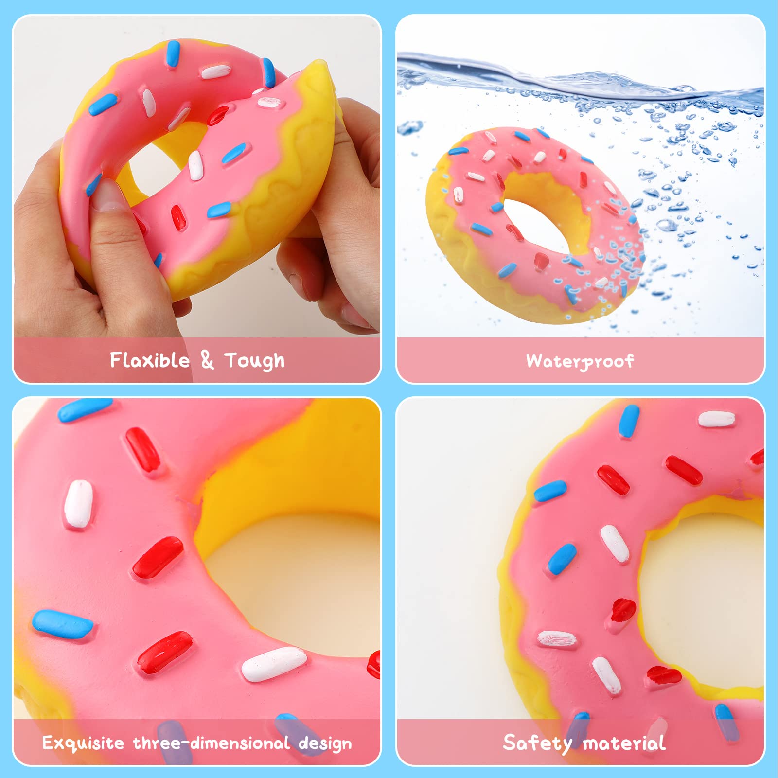 Leitee set triple colores: tres donuts para juego diario
