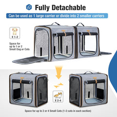 Lekereise bandeja de arena plegable incluida para viajes limpios.