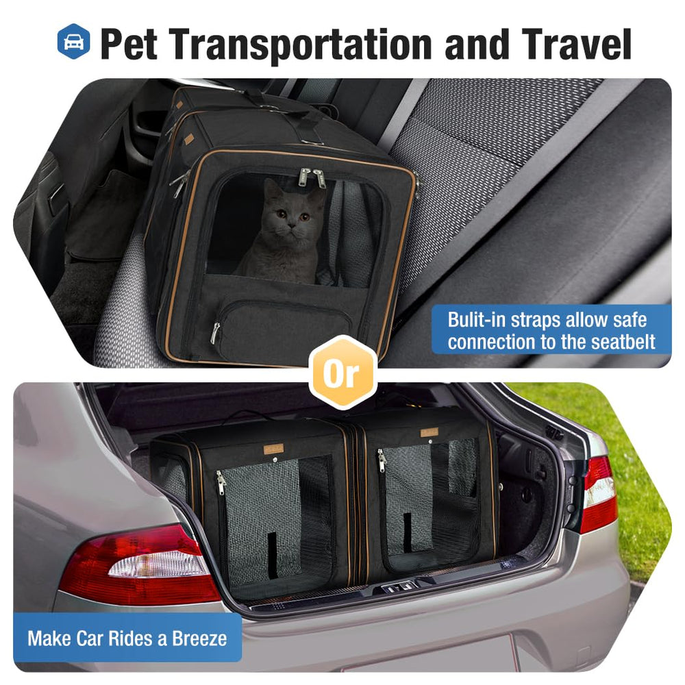 Lekereise base estable y ventilación óptima para observar a tus gatos durante trayectos