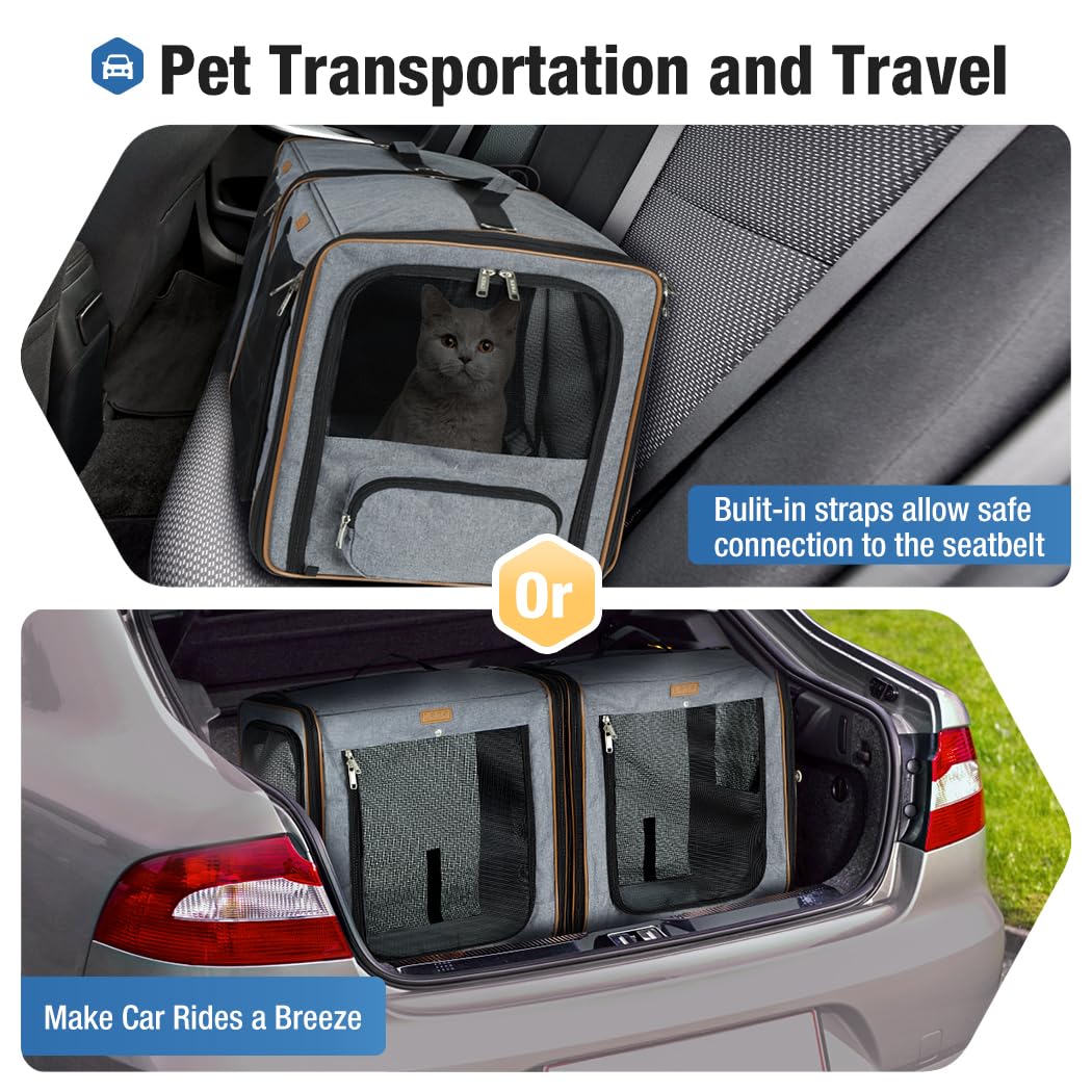 Lekereise cremalleras-seguridad evitan que tu gato escape.