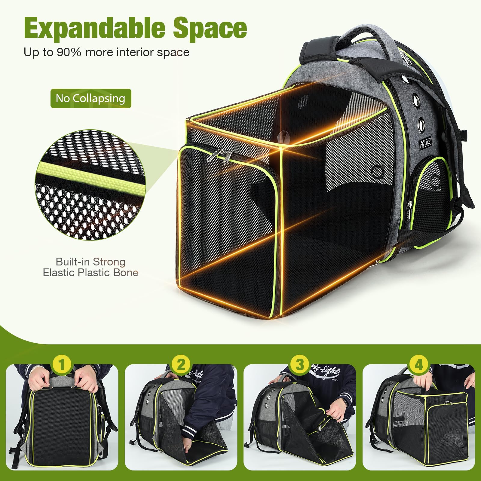 Lekereise mochila correas ergonómicas distribuyen el peso