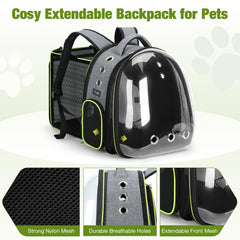 Lekereise mochila gato espacio extensible para libertad de movimiento