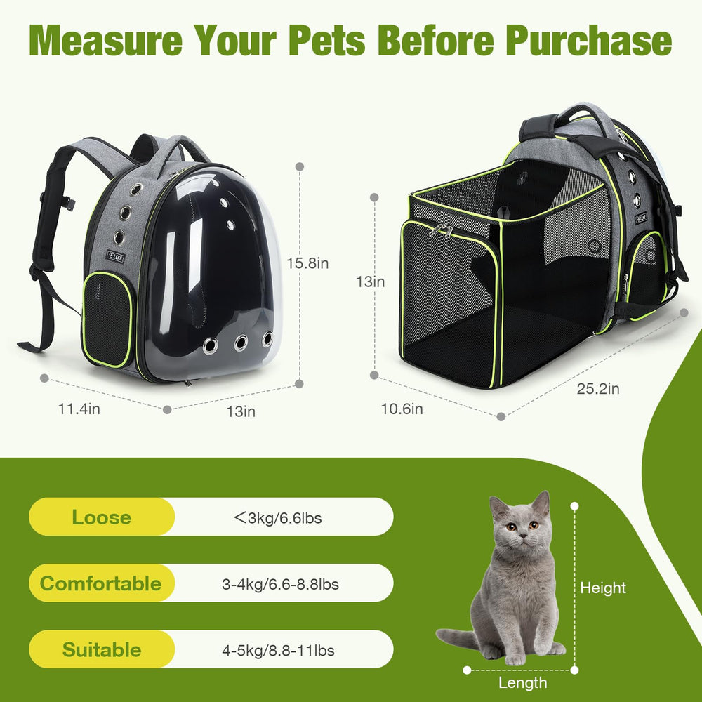 Lekereise mochila mascota acceso lateral entrada y salida rápida