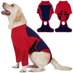 LeLePet Recovery Suit para perros: manga frontal protege la zona delantera tras cirugía