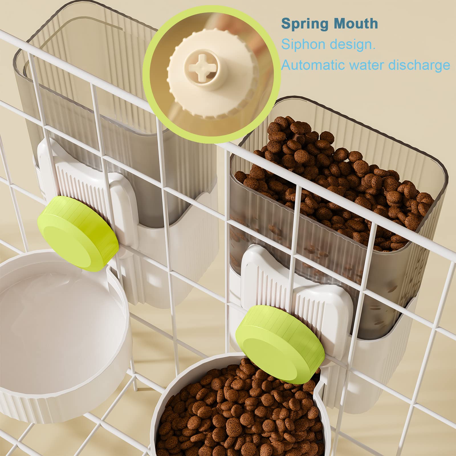 Lemtrflo cuenco-alimento-agua pequeños, perfecto para roedores y conejos