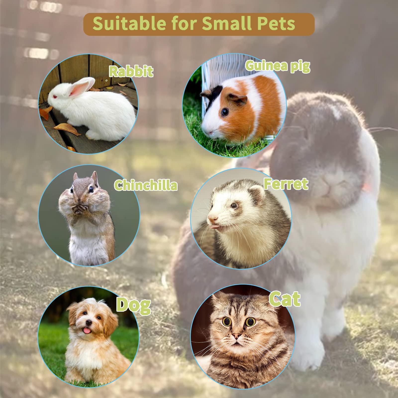 Lemtrflo dispensador-gravedad animales, funciona sin electricidad para mascotas pequeñas