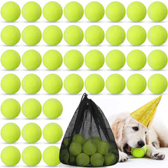 Lenwen pelotas tenis para perro, lote de 50, ideal para entrenamiento.