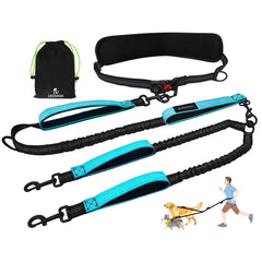 LEOSASA correa doble para dos perros sin enredos, ideal para caminar con ambos perros