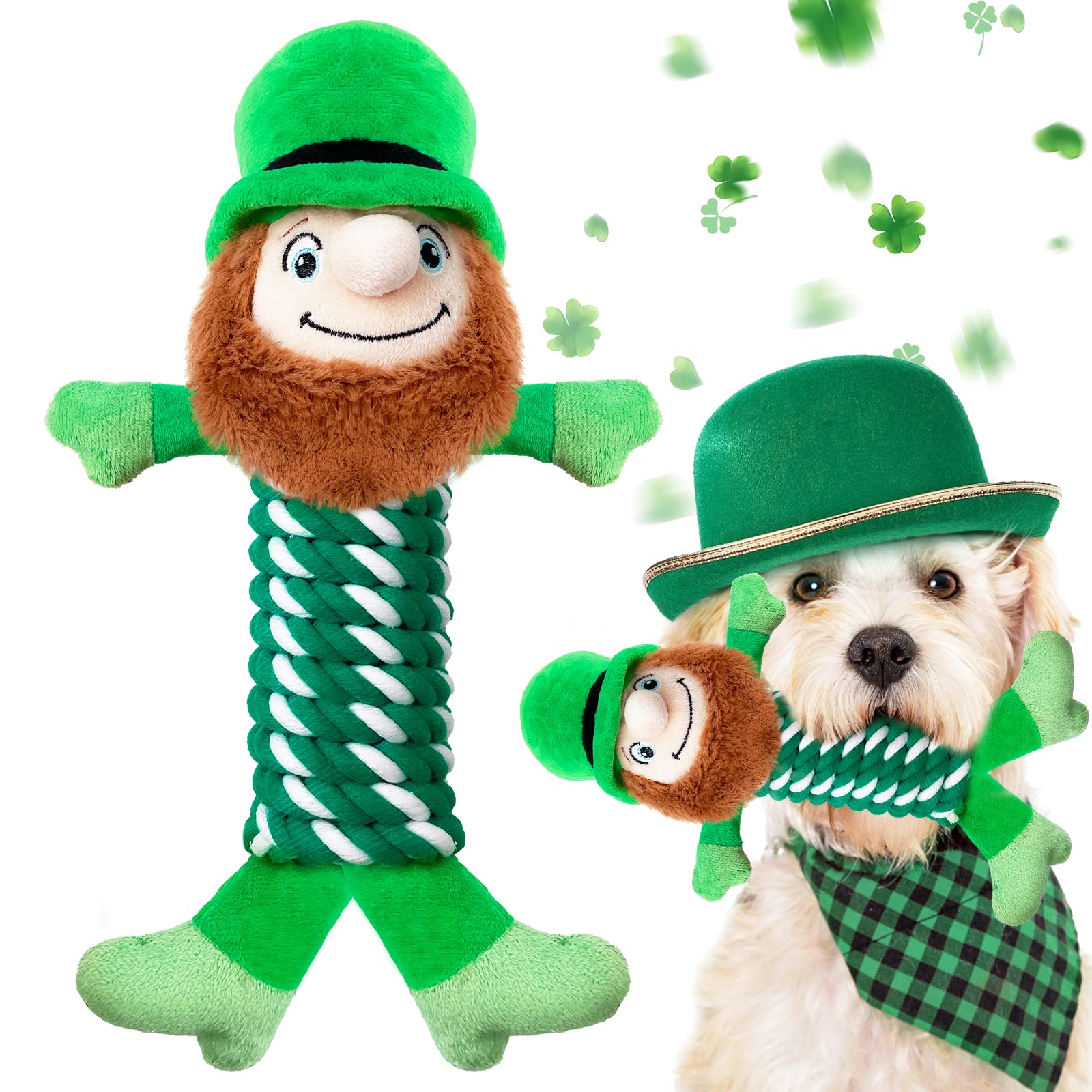 Juguete Lepawit Día de San Patricio Verde para perros, regalo ideal.