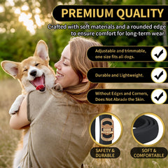 Lerqua collar con hebilla metálica resistente para mayor seguridad.