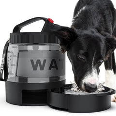 Lesotc botella agua perro 2 en 1 dispensador práctico para paseos y viajes