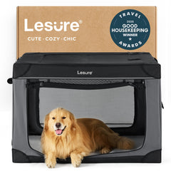 Lesure caja perro 42 pulgadas exterior robusto para viajes seguros