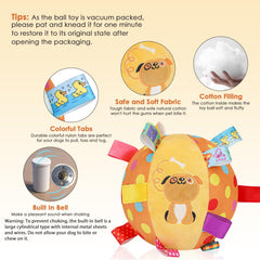 Letalong Pelota de peluche suave para perros, ideal para morder con seguridad.