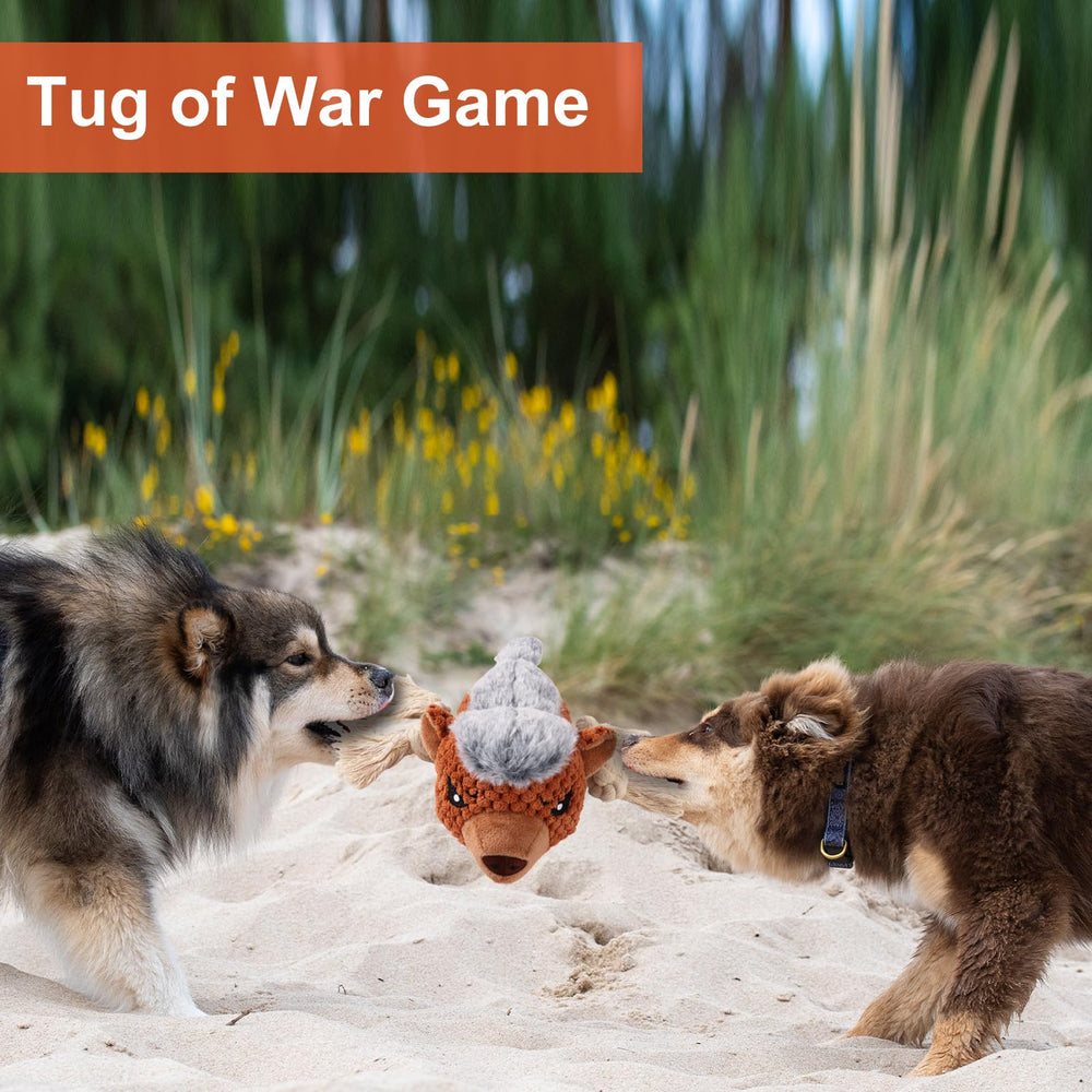Letsmeet Juguete para perros de fácil limpieza, superficie lavable tras juego.