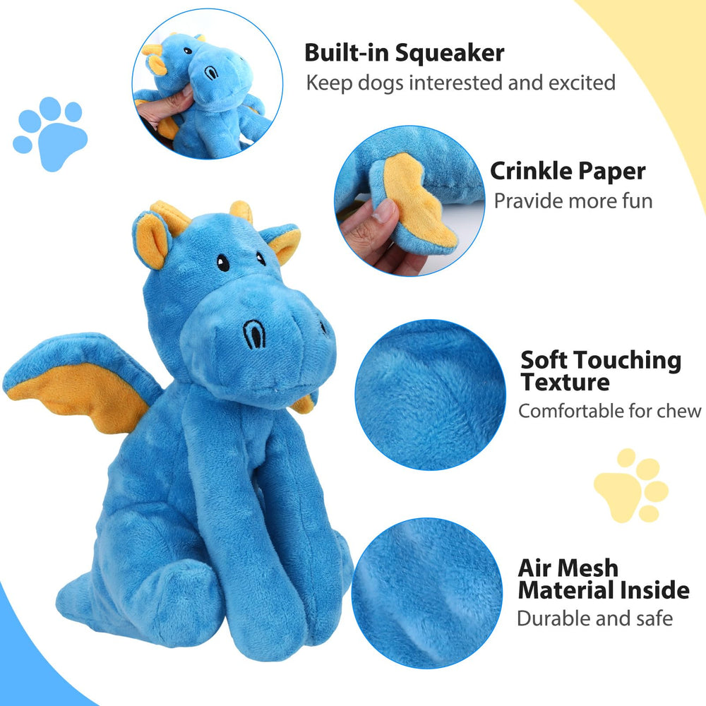Letsmeet juguete perro papel crujiente para estimulación sensorial