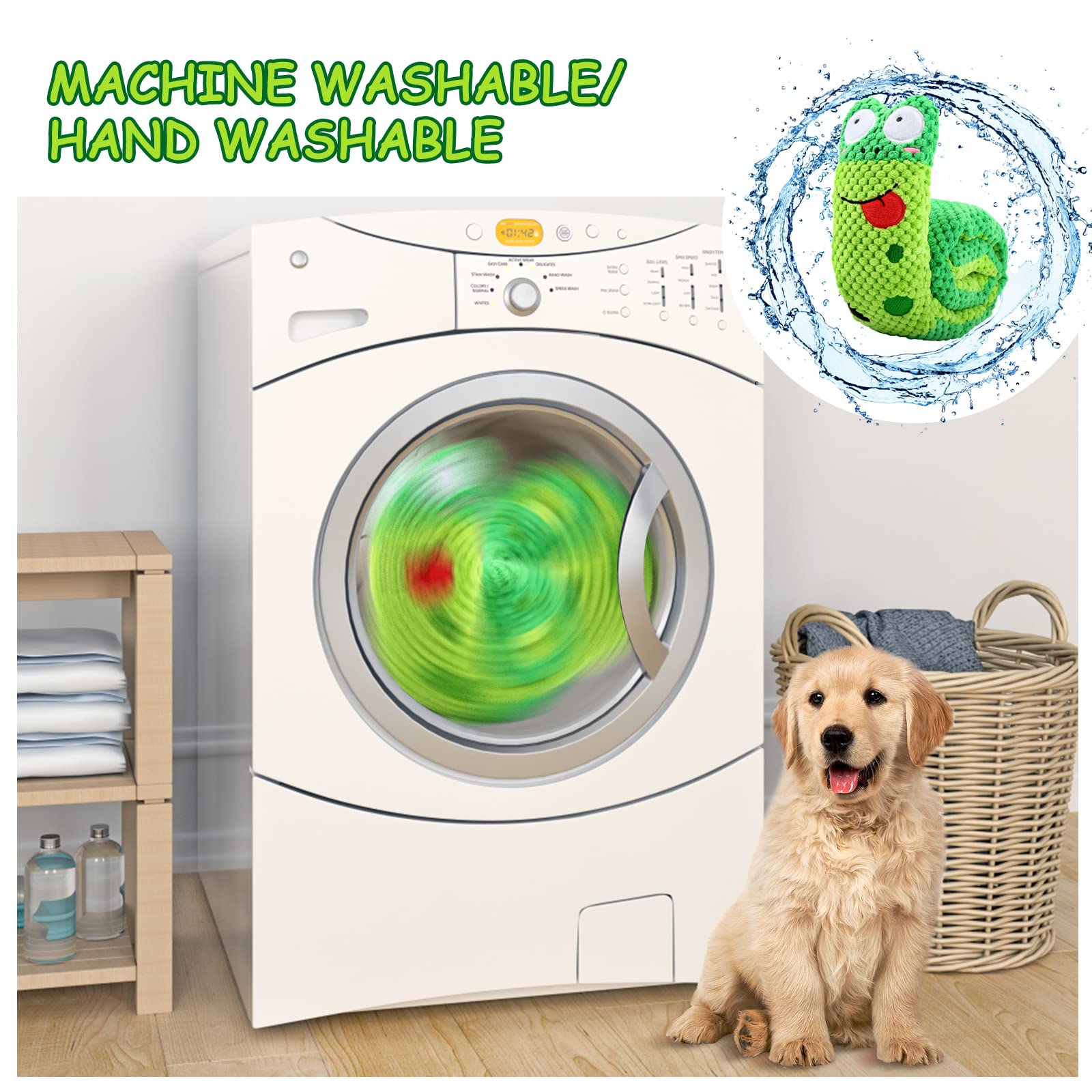 Nettoyage facile Letsmeet Squeak, lavage machine ou main.