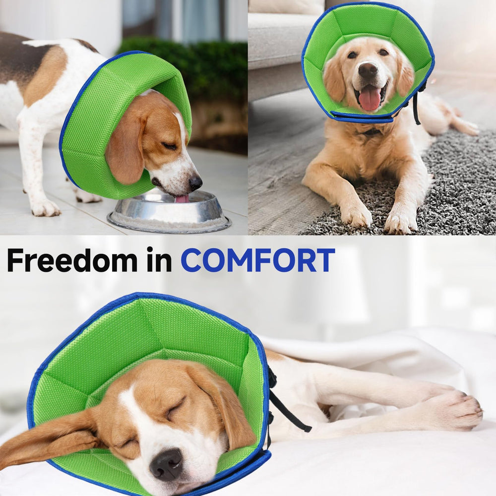 LETSQK collar cono suave XL diseño ergonómico respeta el campo de visión.