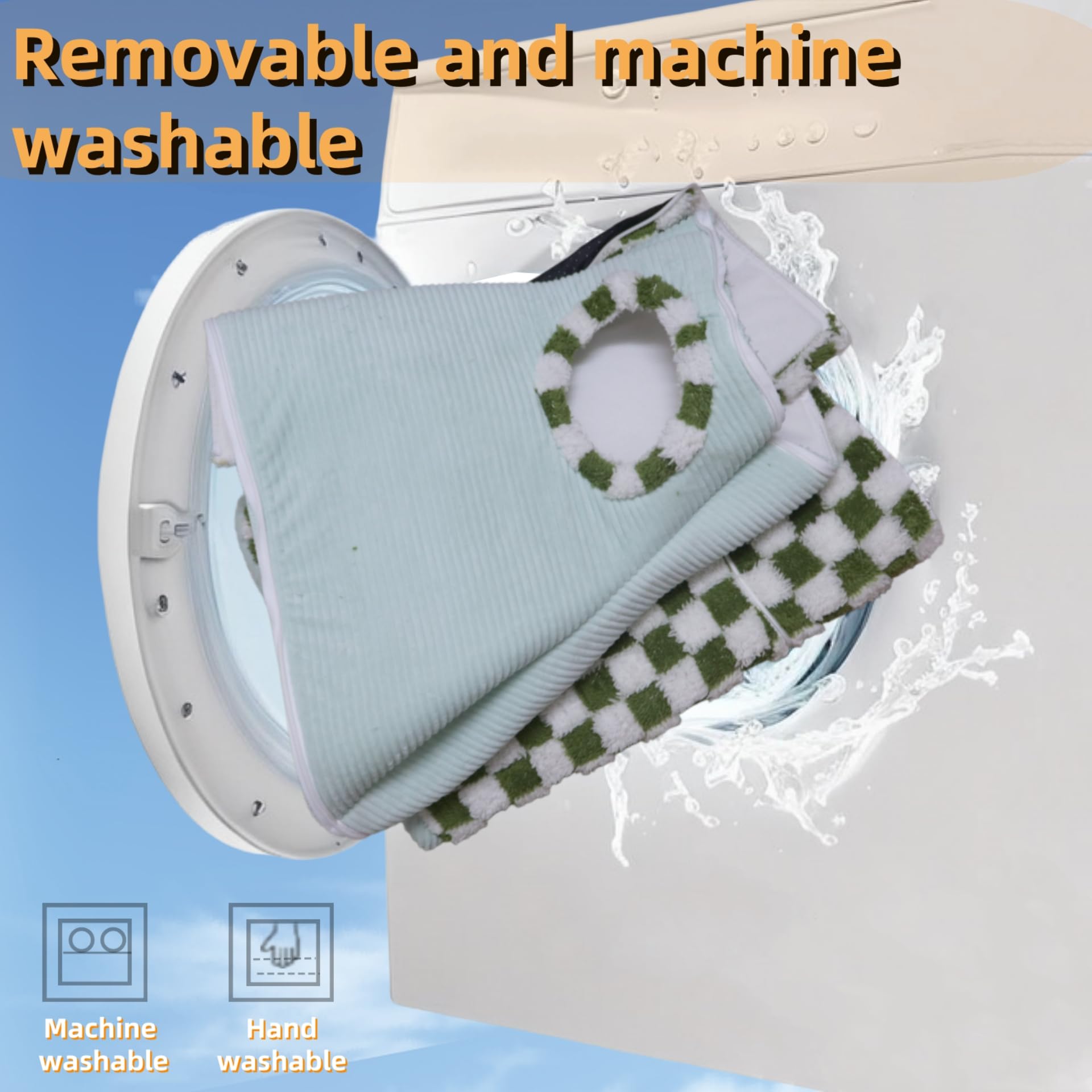 Funda removible para limpieza rápida con cremallera en el conjunto Lfokd.