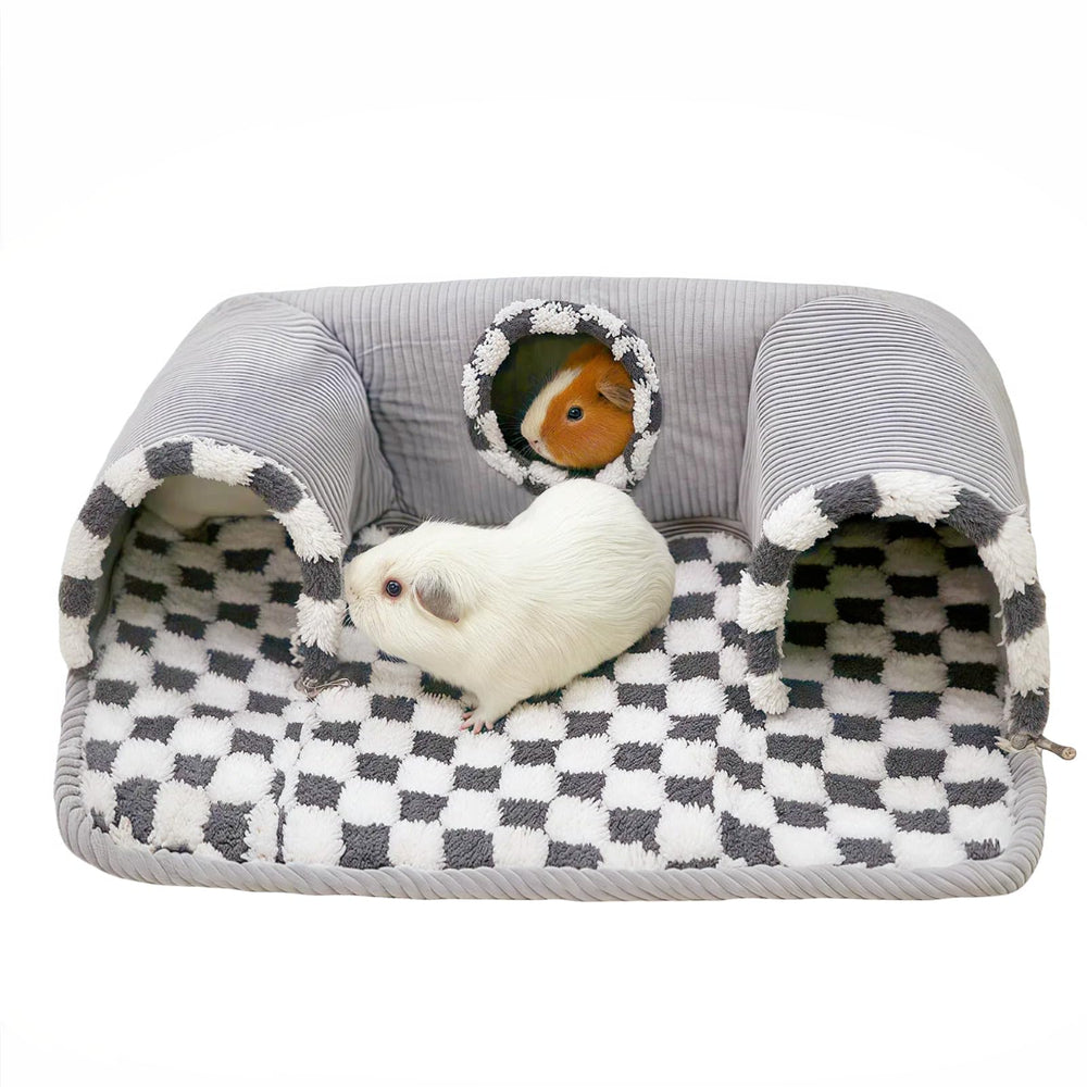Lfokd tunel escondite cuy con cama caliente, cómodo y seguro.