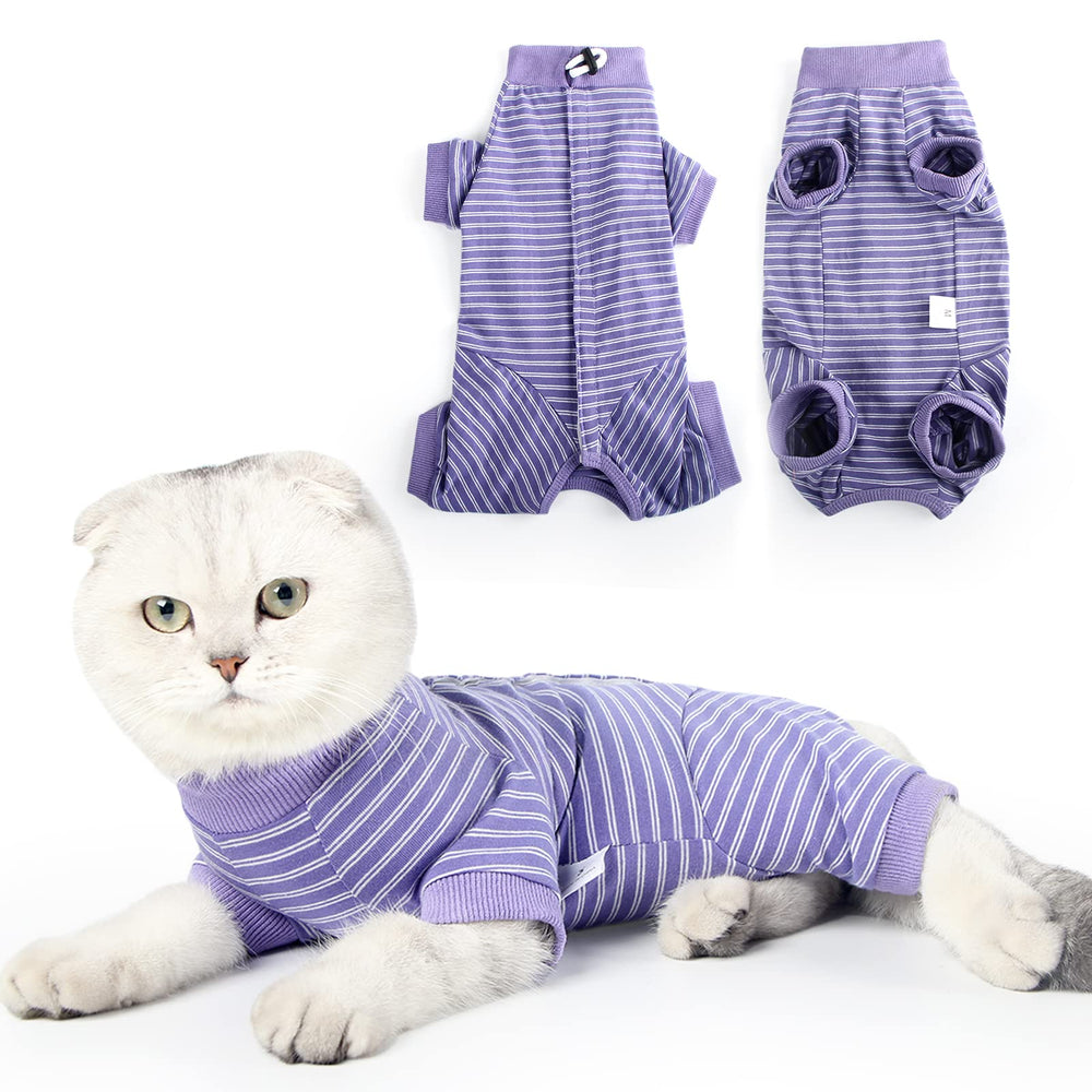 LIANZIMAU mono de recuperación para gato, cubre abdomen y protege la herida