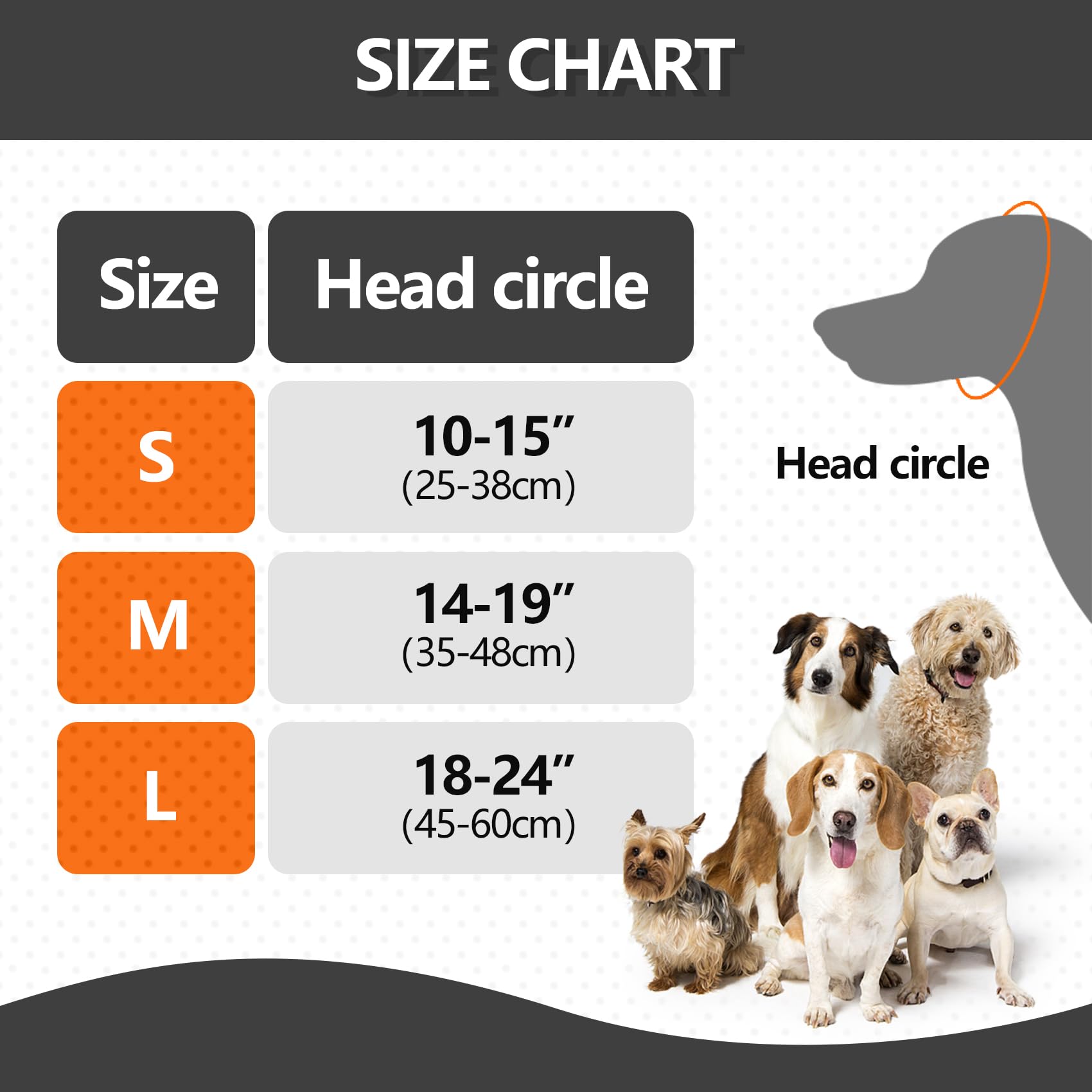LIANZIMAU Quiet Ears con velcro, ajuste cómodo y seguro para perros
